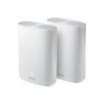 ASUS 華碩 ZenWiFi AX Hybrid XP4 雙入組 AX1800 Mesh 雙頻網狀 WiFi6 無線路由器(分享器)